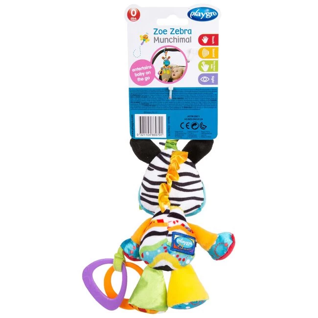 Playgro Zoe Zebra Munchimal Hangspeeltje 7 Playgro Zoe Zebra Munchimal Hangspeeltje - Afbeelding 5