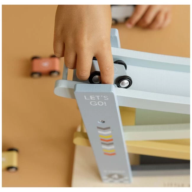 Little Dutch Houten Autobaan - Rollerbaan 5 Little Dutch Houten Autobaan - Rollerbaan - Afbeelding 3