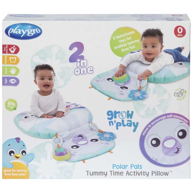 Playgro Polar Pals Tummy Time Activity Pillow 4 Playgro Polar Pals Tummy Time Activity Pillow - Afbeelding 2