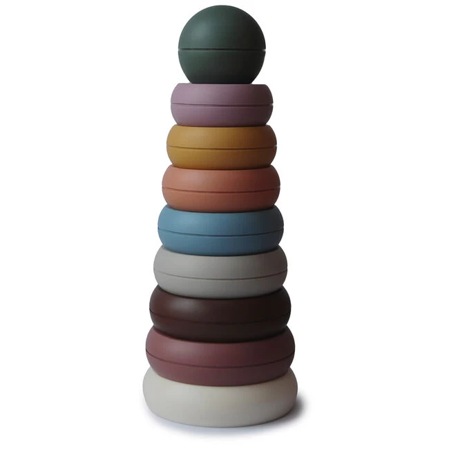 Mushie Ring Stapeltoren 8-delig 3 Mushie Ring Stapeltoren 8-delig