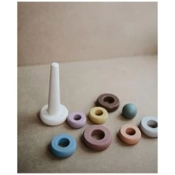 Mushie Ring Stapeltoren 8-delig 9 Mushie Ring Stapeltoren 8-delig -Slim Spelen & Leren 138359 1383592032 2