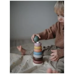 Mushie Ring Stapeltoren 8-delig 11 Mushie Ring Stapeltoren 8-delig -Slim Spelen & Leren 138359 1383592032 4