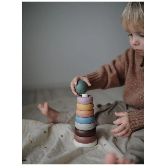 Mushie Ring Stapeltoren 8-delig 7 Mushie Ring Stapeltoren 8-delig - Afbeelding 5