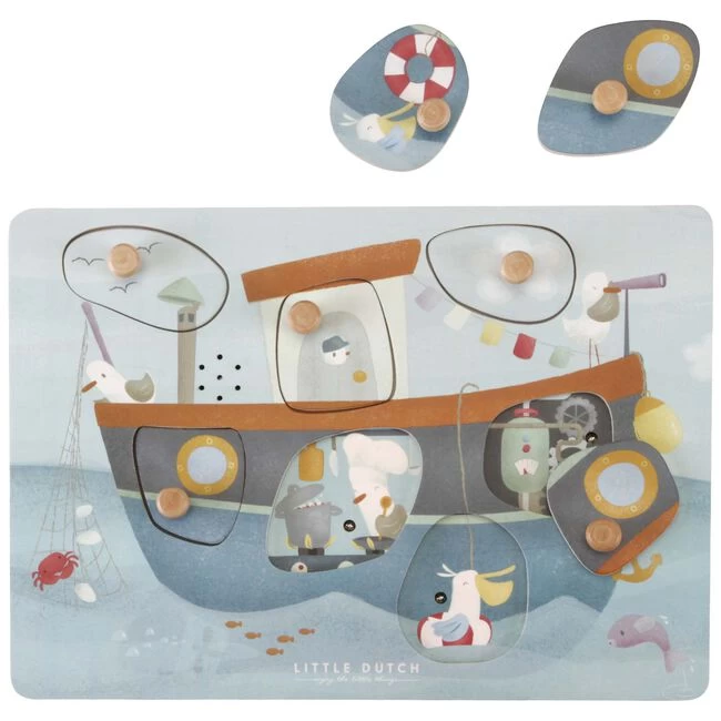 Little Dutch Geluidenpuzzel Sailors Bay 4 Little Dutch Geluidenpuzzel Sailors Bay - Afbeelding 2