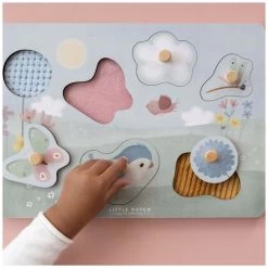 Little Dutch Voelpuzzel Flowers & Butterflies -Slim Spelen & Leren 141173 1411730060 2