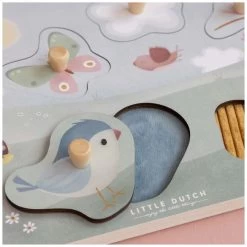 Little Dutch Voelpuzzel Flowers & Butterflies -Slim Spelen & Leren 141173 1411730060 3