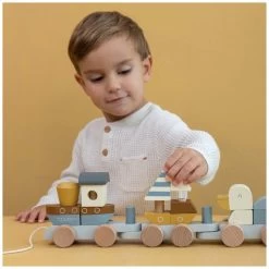 Little Dutch Blokkentrein Sailors Bay -Slim Spelen & Leren 141180 1411800072 3