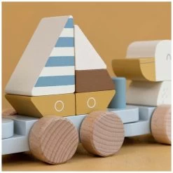 Little Dutch Blokkentrein Sailors Bay -Slim Spelen & Leren 141180 1411800072 5