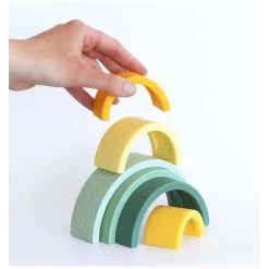 A Little Lovely Company Stapelspeelgoed Regenboog Sage 9 A Little Lovely Company Stapelspeelgoed Regenboog Sage -Slim Spelen & Leren 143194 1431940038 3