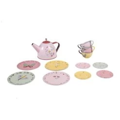 Little Dutch Tinnen Theeservies Flowers & Butterflies - 13-delig