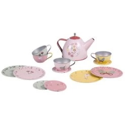 Little Dutch Tinnen Theeservies Flowers & Butterflies - 13-delig -Slim Spelen & Leren 143709 1437090055 3