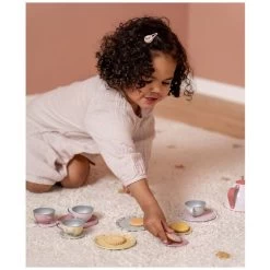 Little Dutch Tinnen Theeservies Flowers & Butterflies - 13-delig -Slim Spelen & Leren 143709 1437090055 4