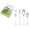 Zilverstad Bosdieren Kinderbestek-set 4-delig