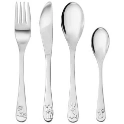 Zilverstad Bosdieren Kinderbestek-set 4-delig -Slim Spelen & Leren 1461430013 2