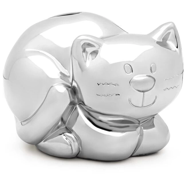 Zilverstad Spaarpot Poes 3 Zilverstad Spaarpot Poes