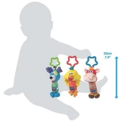 Playgro Tinkle Trio Hangspeeltjes -Slim Spelen & Leren 93677 0936770099 2